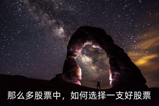 那么多股票中，如何選擇一支好股票