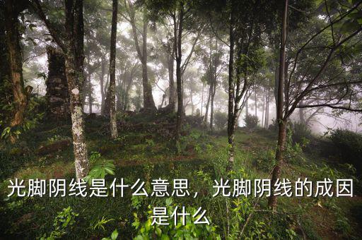 出現光腳陰線意味什么,光腳陰線的成因是什么