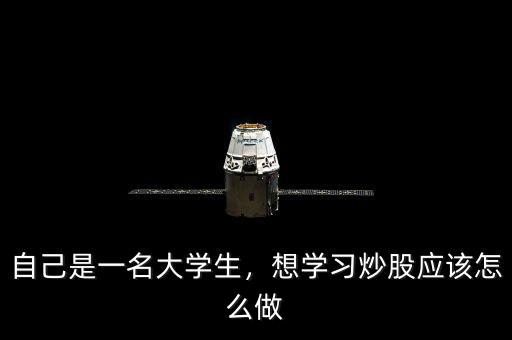 自己是一名大學生，想學習炒股應該怎么做