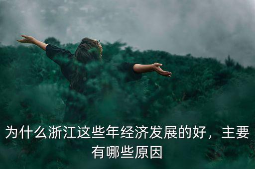 為什么浙江這些年經(jīng)濟發(fā)展的好，主要有哪些原因
