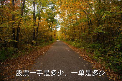 股票一手是多少，一單是多少
