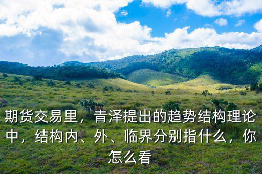 期貨交易里，青澤提出的趨勢結(jié)構(gòu)理論中，結(jié)構(gòu)內(nèi)、外、臨界分別指什么，你怎么看