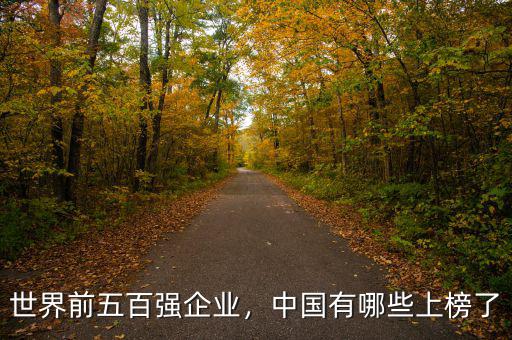 世界前五百?gòu)?qiáng)企業(yè)，中國(guó)有哪些上榜了