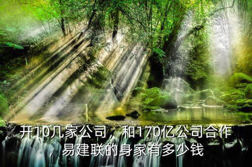 開10幾家公司，和170億公司合作，易建聯(lián)的身家有多少錢