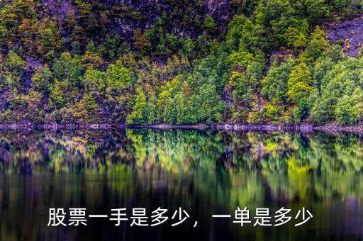 股票一手是多少，一單是多少
