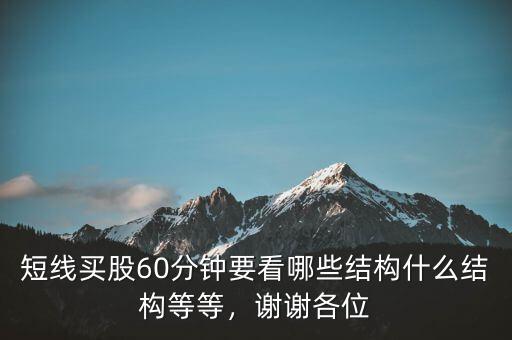 短線買(mǎi)股60分鐘要看哪些結(jié)構(gòu)什么結(jié)構(gòu)等等，謝謝各位