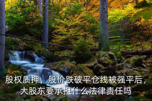 股權(quán)質(zhì)押，股價(jià)跌破平倉線被強(qiáng)平后，大股東要承擔(dān)什么法律責(zé)任嗎