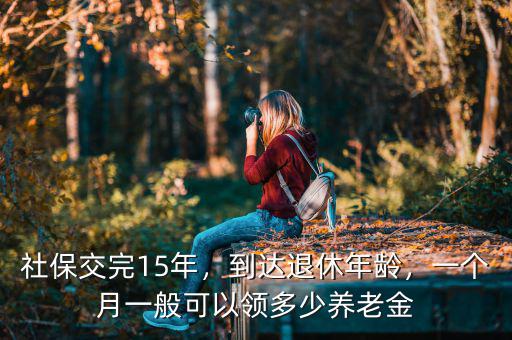社保交完15年，到達退休年齡，一個月一般可以領多少養(yǎng)老金