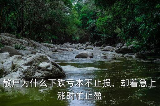散戶為什么下跌虧本不止損，卻著急上漲時忙止盈