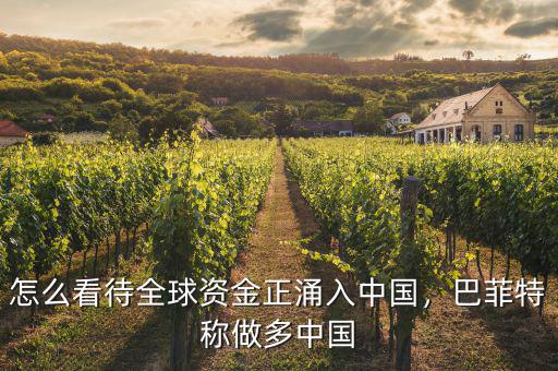怎么看待全球資金正涌入中國(guó)，巴菲特稱做多中國(guó)
