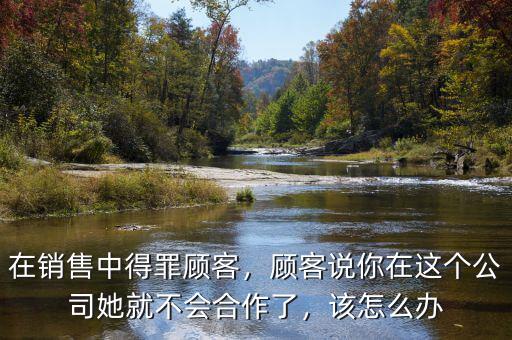 在銷(xiāo)售中得罪顧客，顧客說(shuō)你在這個(gè)公司她就不會(huì)合作了，該怎么辦