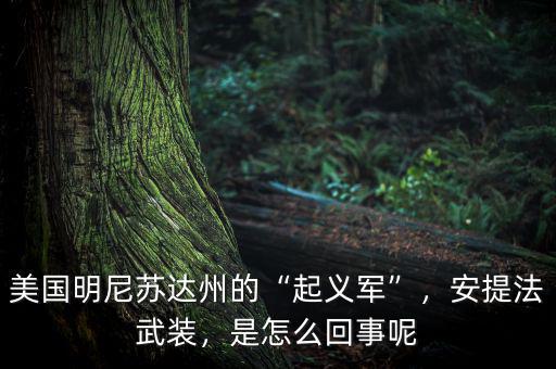 美國(guó)明尼蘇達(dá)州的“起義軍”，安提法武裝，是怎么回事呢