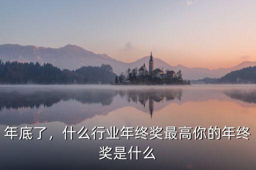 年底了，什么行業(yè)年終獎最高你的年終獎是什么