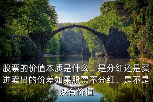股票的價值本質(zhì)是什么，是分紅還是買進(jìn)賣出的價差如果股票不分紅，是不是沒有價值