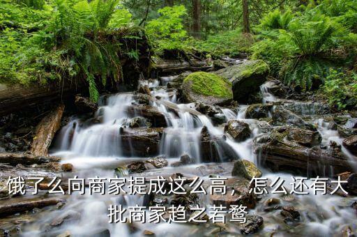 餓了么向商家提成這么高，怎么還有大批商家趨之若鶩
