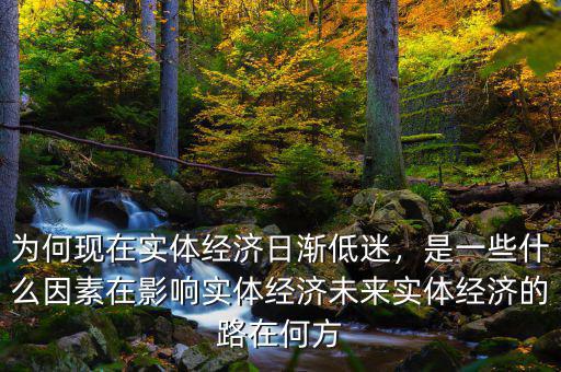 為何現(xiàn)在實(shí)體經(jīng)濟(jì)日漸低迷，是一些什么因素在影響實(shí)體經(jīng)濟(jì)未來實(shí)體經(jīng)濟(jì)的路在何方