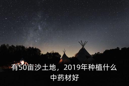 有50畝沙土地，2019年種植什么中藥材好