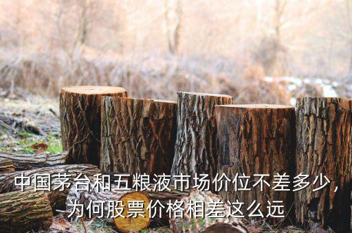 中國(guó)茅臺(tái)和五糧液市場(chǎng)價(jià)位不差多少，為何股票價(jià)格相差這么遠(yuǎn)