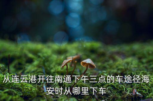 連云港到南通經(jīng)過什么地方，從連云港開往南通下午三點(diǎn)的車途徑海安時(shí)從哪里下車