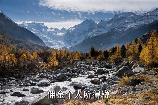 傭金繳納什么稅，傭金個(gè)人所得稅