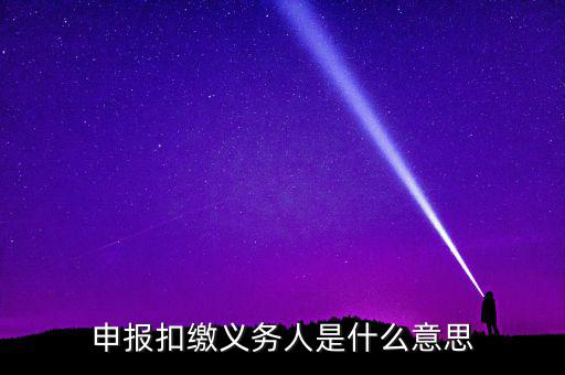 什么是非居民扣繳申報，非居民所得申報什么意思