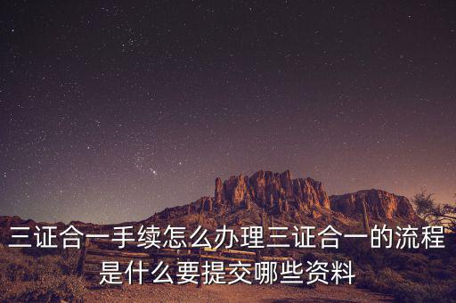 變更地稅三證合一需要什么資料，三證合一營(yíng)業(yè)執(zhí)照換證需要什么資料
