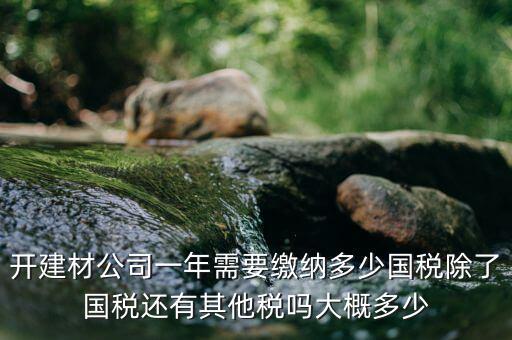 建材生產(chǎn)公司交什么稅，建材業(yè)個體戶要交什么稅