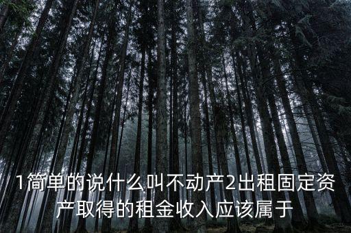 什么是不動產(chǎn)經(jīng)營租賃，不動產(chǎn)租賃不屬于銷售不動產(chǎn)的征稅范圍  正確 錯誤