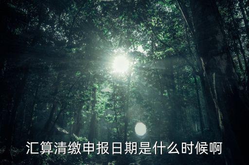 江西省匯算清繳什么時候開始，所得稅匯算清繳的時間一般是在什么時候呢是每年都必須要做嗎