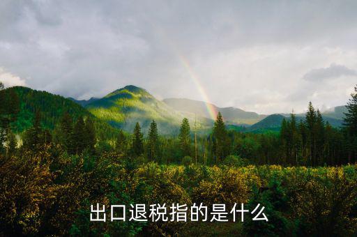 出口退稅 2c差指什么，出口退稅指的是什么