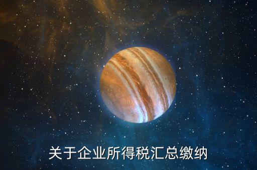 什么叫匯總納稅企業(yè)，什么是跨區(qū)經(jīng)營匯總納稅企業(yè)