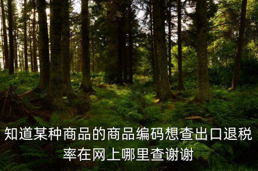什么網(wǎng)站能查到退稅率，有沒(méi)有查詢(xún)出口退稅率的網(wǎng)址