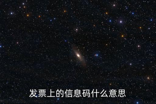 使用新的發(fā)票信息是什么意思，發(fā)票上的信息碼什么意思