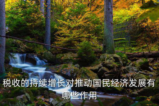 稅收的持續(xù)增長對推動(dòng)國民經(jīng)濟(jì)發(fā)展有哪些作用
