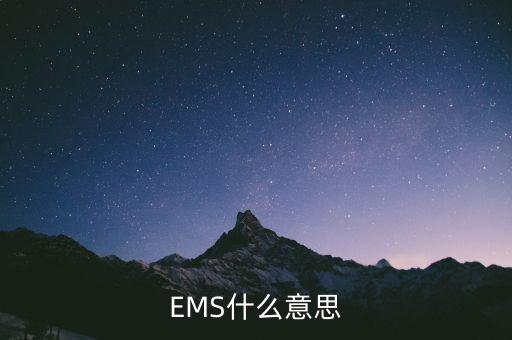 國稅寄ems一般是什么意思，請問郵寄EMS是什么意思