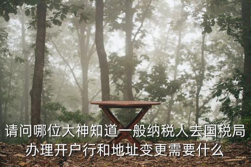 地址變更國(guó)稅變更需要什么資料，到稅局辦理變更地址需要什么資料