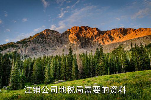 地稅銷戶需要什么資料，注銷公司地稅局需要的資料