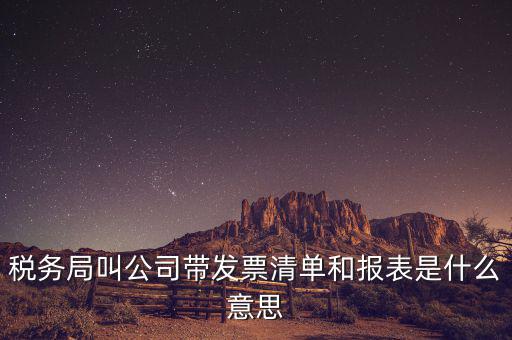 發(fā)票清單是什么意思，稅務(wù)局叫公司帶發(fā)票清單和報表是什么意思