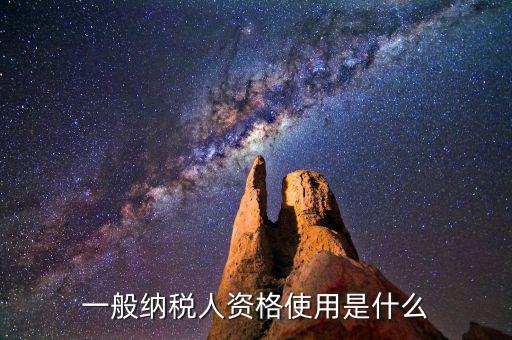 納稅資格包括什么，一般納稅人的認定資格是什么