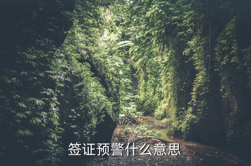 外管證預(yù)警是什么意思，外資持股預(yù)警是什么意思