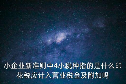 地稅小稅種什么意思，小規(guī)模納稅人地稅一般報(bào)什么稅種
