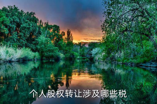 個(gè)人股權(quán)轉(zhuǎn)讓都涉及什么稅，法人股東股權(quán)轉(zhuǎn)讓分別涉及哪些稅種