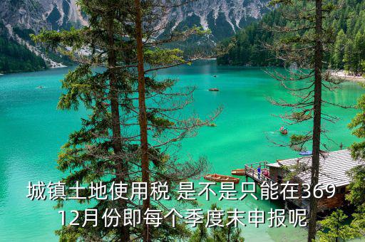 地稅土地使用稅什么時候申報，房產(chǎn)稅土地使用稅在什么時間起申報繳