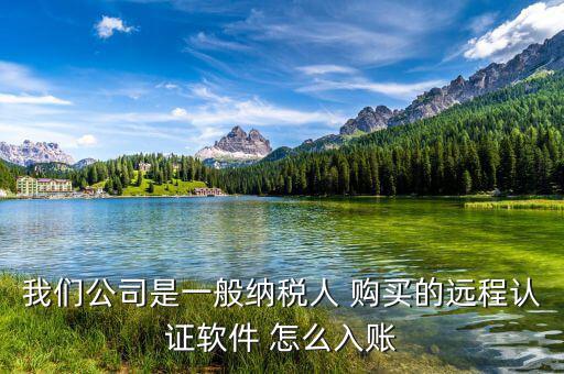 一般納稅人 網(wǎng)上認(rèn)證 認(rèn)定計(jì)入什么科目，我們公司是一般納稅人 購買的遠(yuǎn)程認(rèn)證軟件 怎么入賬
