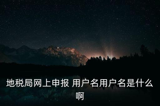 山東地稅網(wǎng)上申報賬號密碼是什么，地稅申報的用戶名和密碼是什么