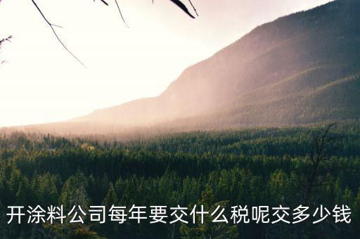 涂料根據(jù)什么計(jì)稅，個(gè)體工商油漆涂料戶國(guó)稅都根據(jù)什么來交