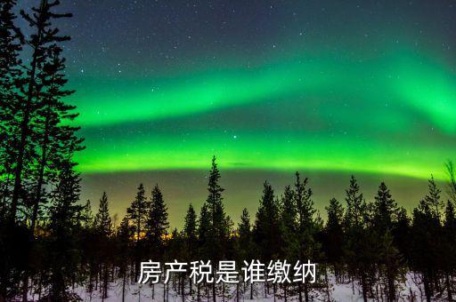 房產(chǎn)稅是什么 由誰繳納，房產(chǎn)稅是誰繳納