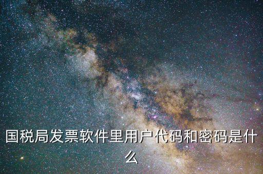 發(fā)票認證平臺登錄密碼是什么情況，國稅局發(fā)票軟件里用戶代碼和密碼是什么