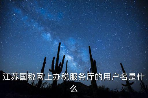 江蘇國稅用戶名密碼是什么，江蘇國稅網(wǎng)上辦稅服務(wù)廳的用戶名是什么