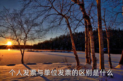 個人發(fā)票是什么樣，個人發(fā)票與單位發(fā)票的區(qū)別是什么